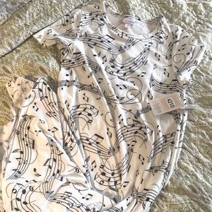 Music notes LuLaRoe Carly dress. NWT